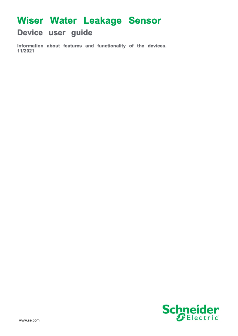 Page 1 of the manual User Manual Schneider CCT592011