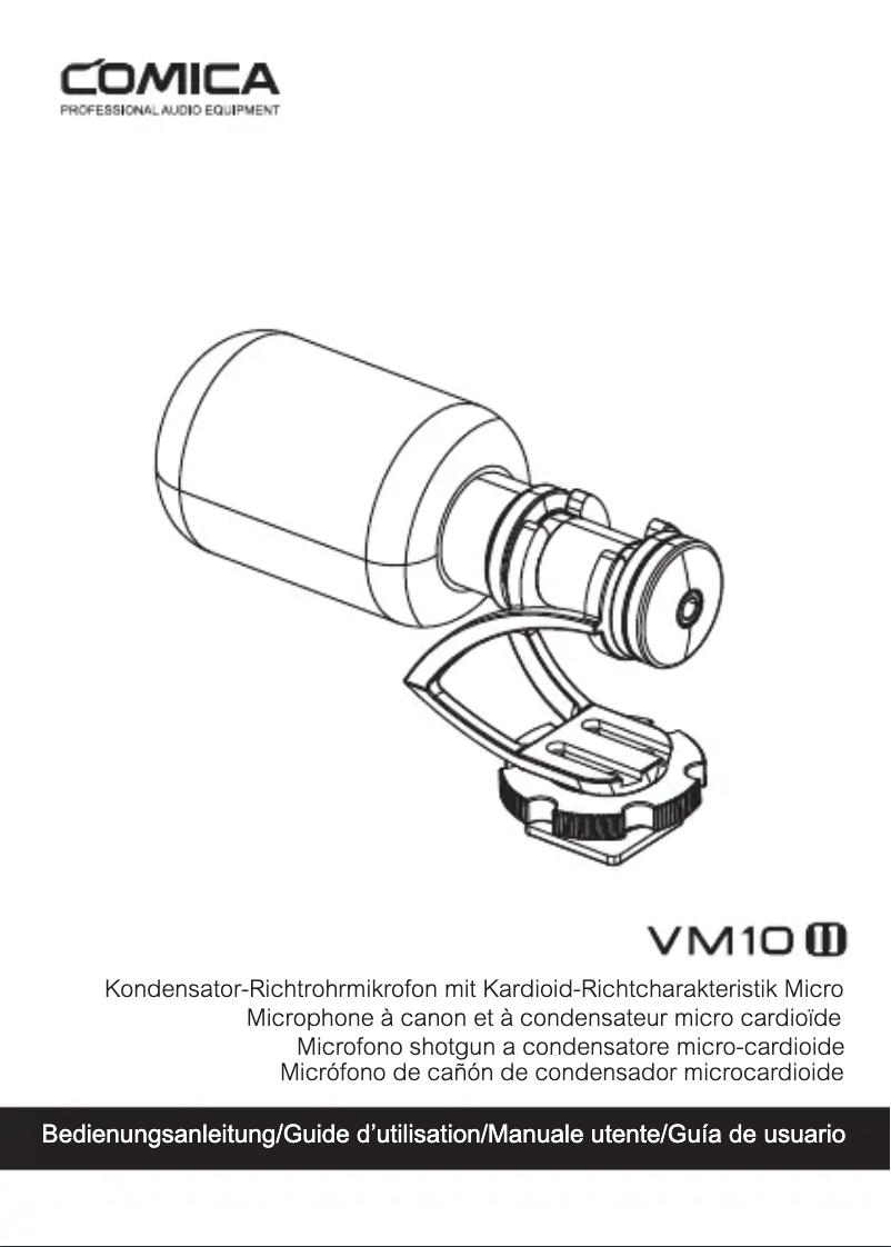First page image of the manual for CVM-VM10 II