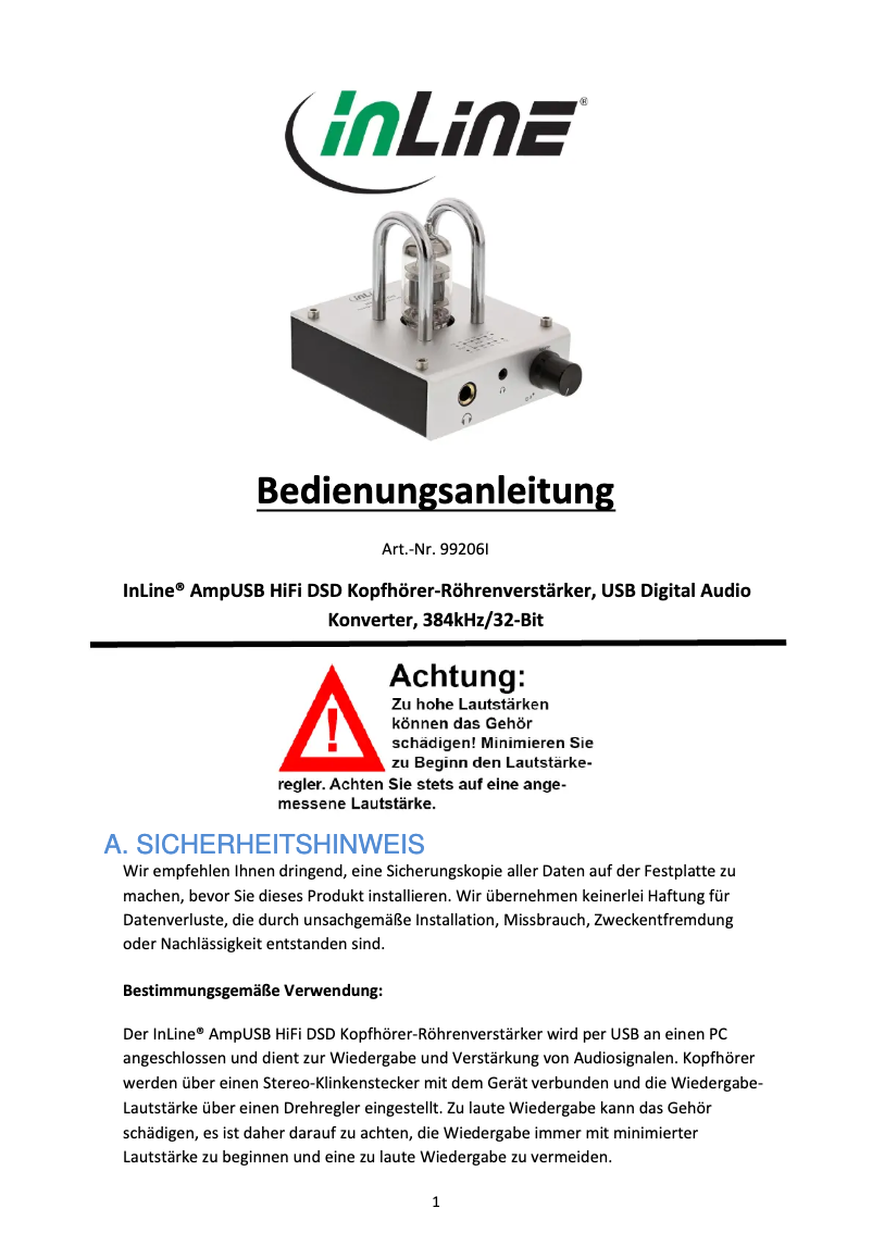 First page image of the manual for 99203I