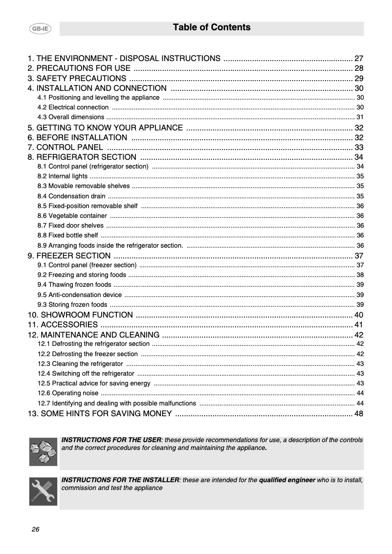 First page image of the manual for FPD 34 PD