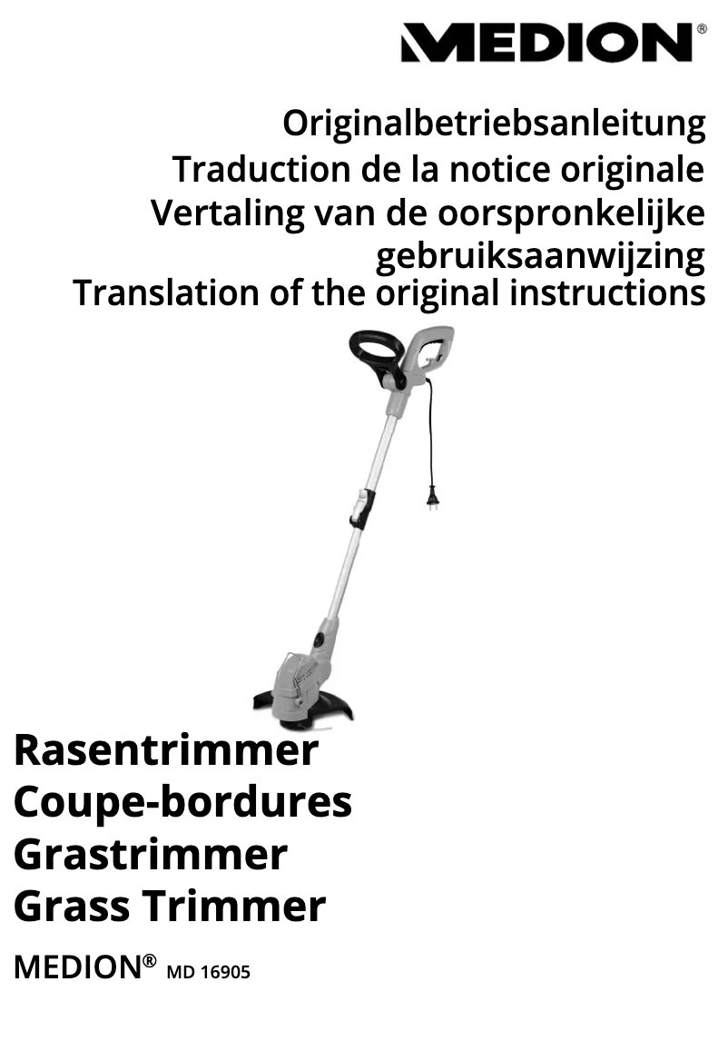 First page image of the manual for MD 16905