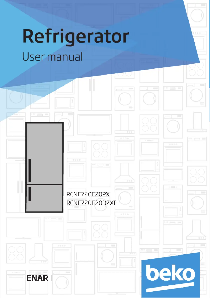 Page 1 of the manual User Manual Beko RCNE720E20PX