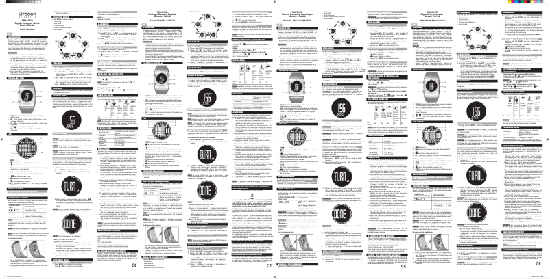 Page 1 of the manual User Manual Oregon Scientific RA122-O