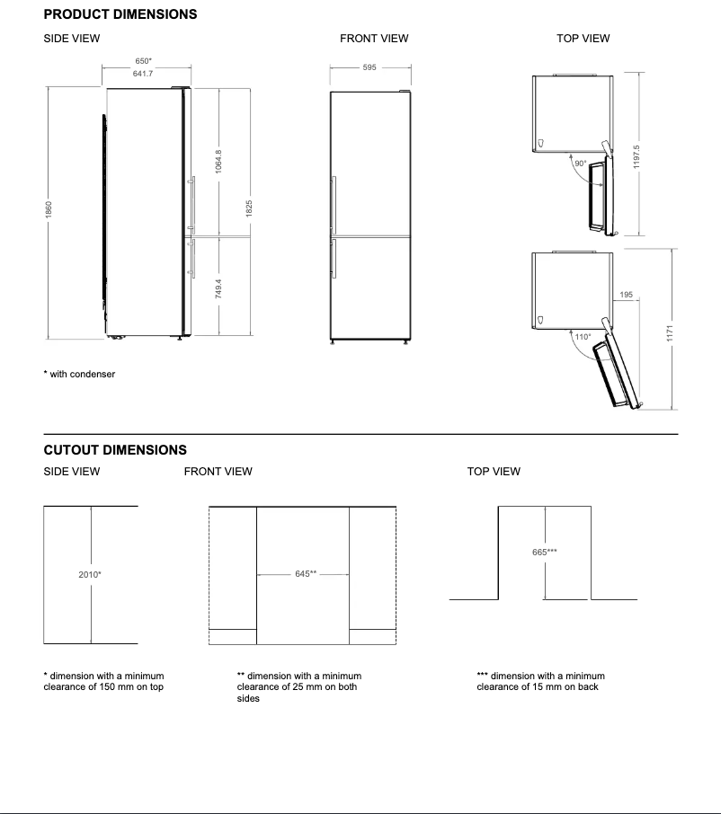 First page image of the manual for RBM60F4FXNC