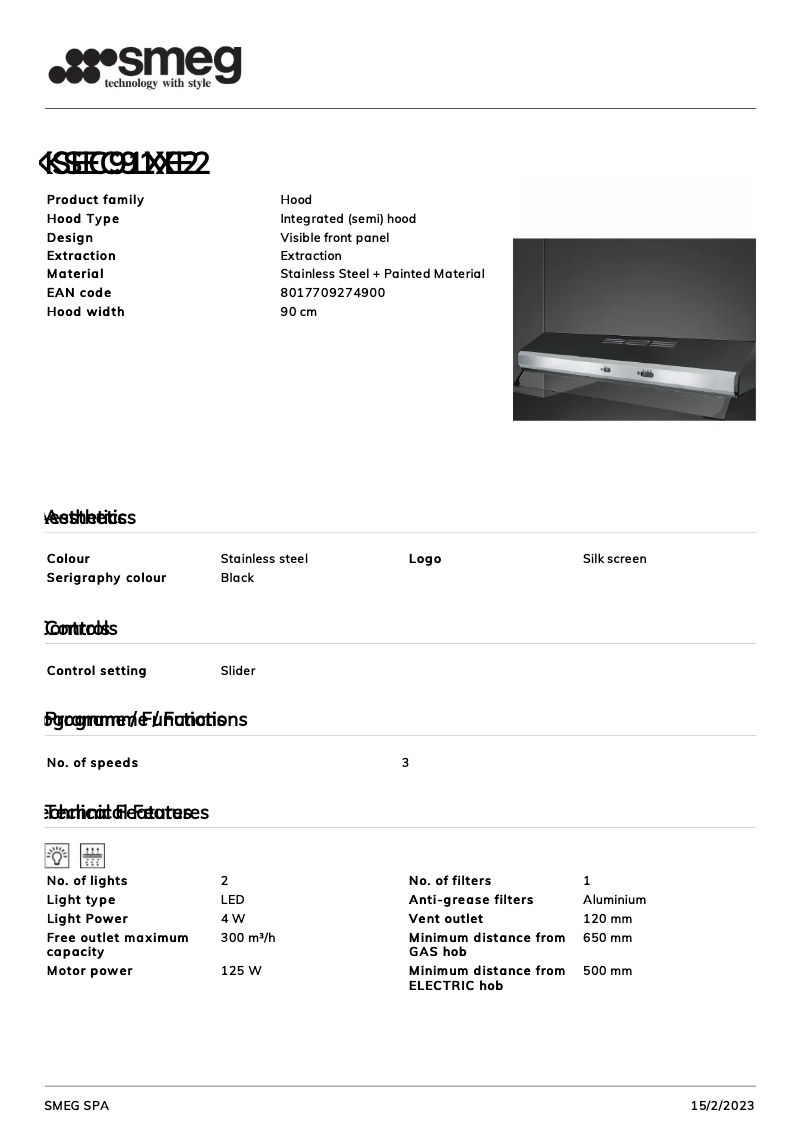 First page image of the manual for KSEC91XE2