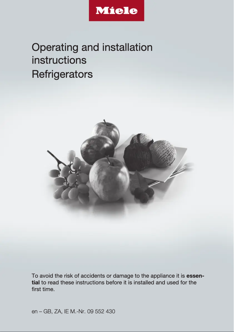 First page image of the manual for K12010 S-2