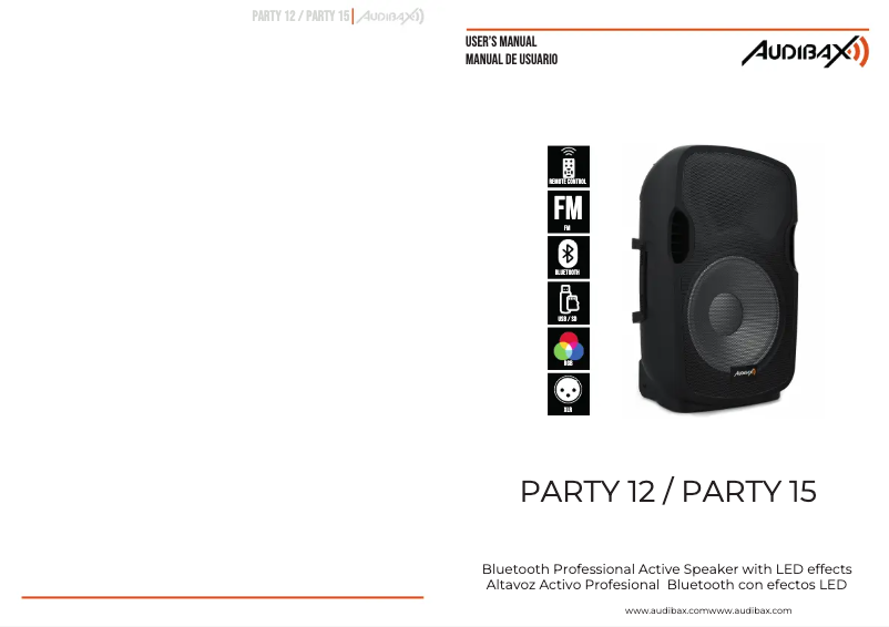 First page image of the manual for Party 12