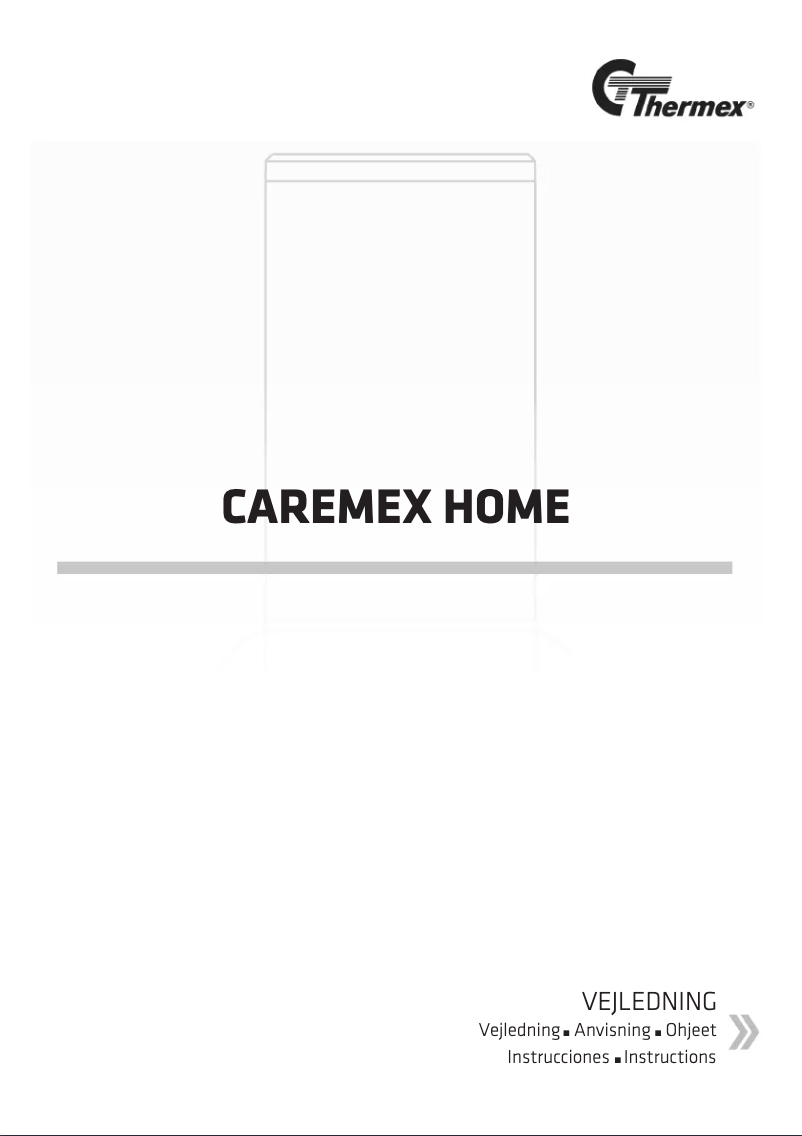 Page 1 of the manual User Manual Thermex Caremex Home