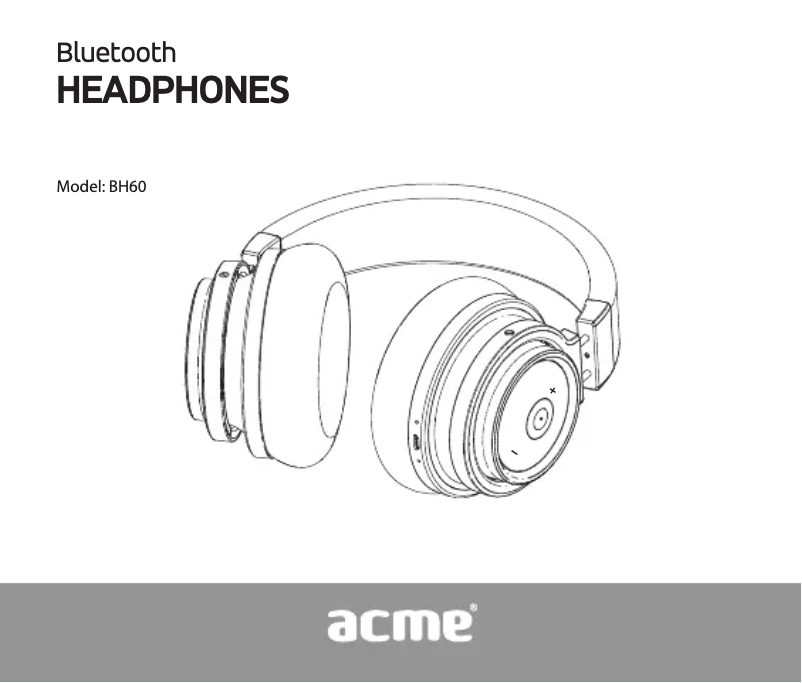 Page 1 de la notice Manuel utilisateur Acme BH60