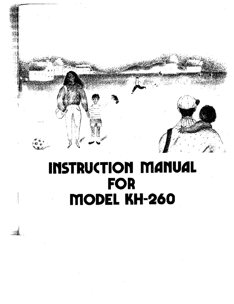 First page image of the manual for KH-260