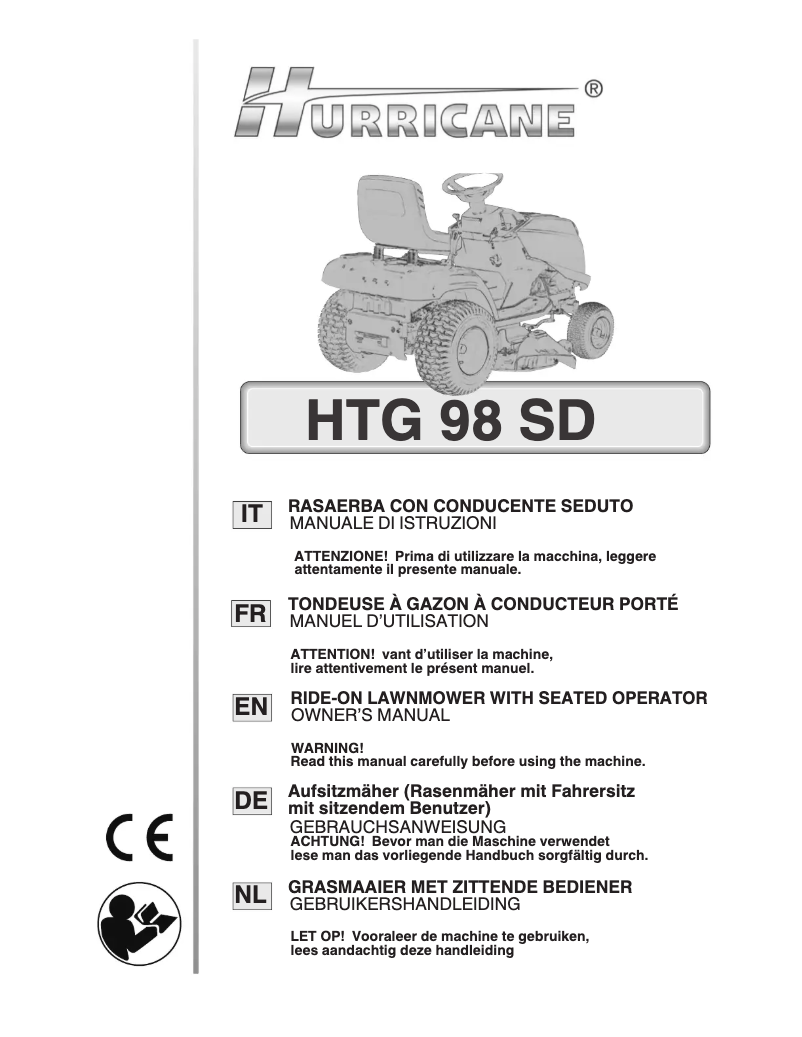 First page image of the manual for HTG 98 SD