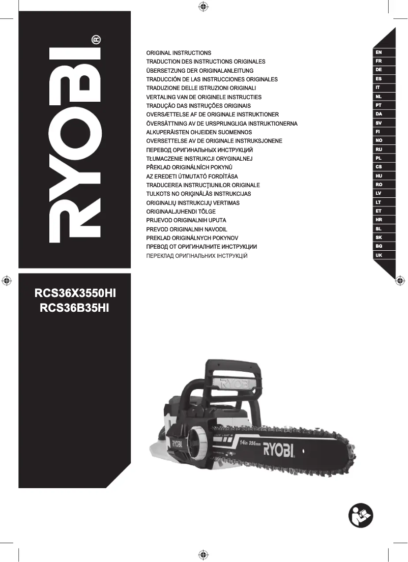 First page image of the manual for RCS36X3550HI