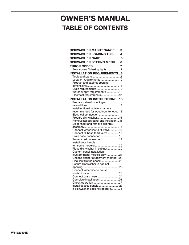 Page 1 of the manual User Manual Kenmore 22-14179