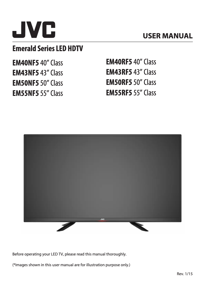 First page image of the manual for Emerald EM55RF5