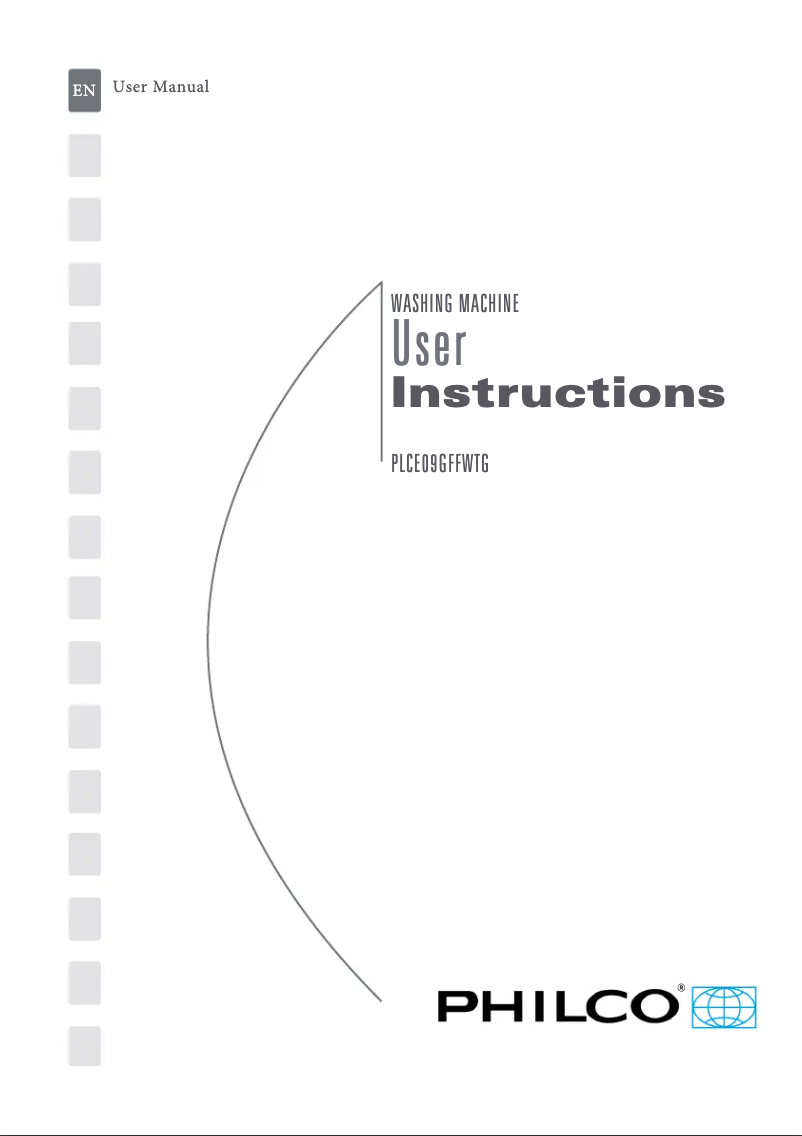 First page image of the manual for PLCE09GFFWTG