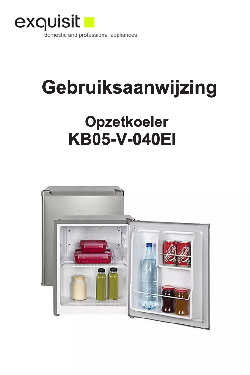 First page image of the manual for KB05-V-040EI