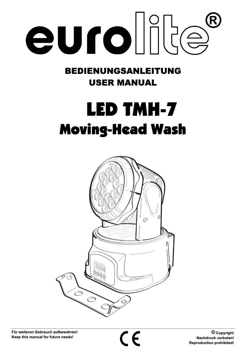First page image of the manual for LED TMH-7