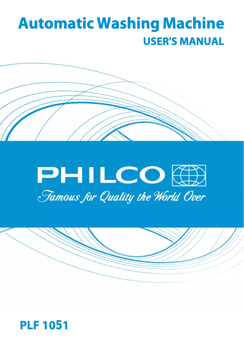 Page 1 of the manual User Manual Philco PLF 10 1