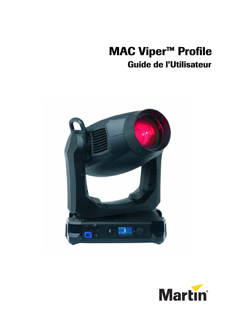 First page image of the manual for MAC Viper Profile