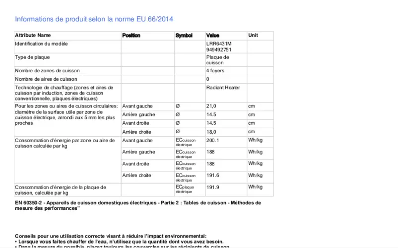 First page image of the manual for LRR6431M