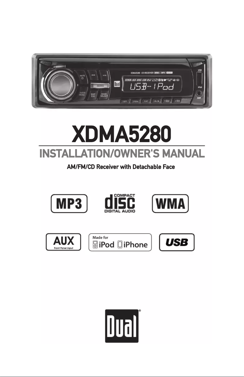 First page image of the manual for XDMA5280