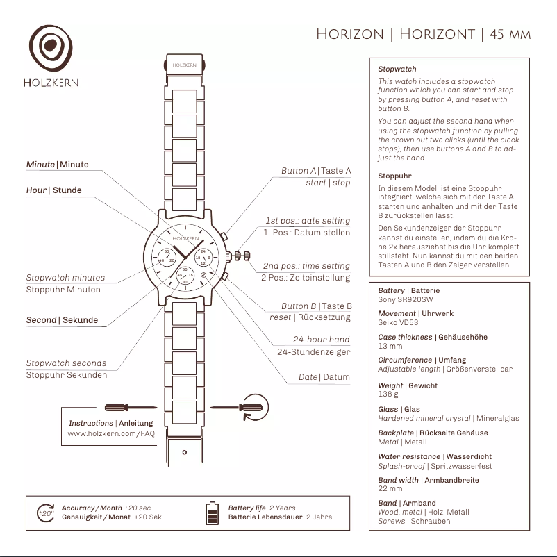 First page image of the manual for Alpenglühen