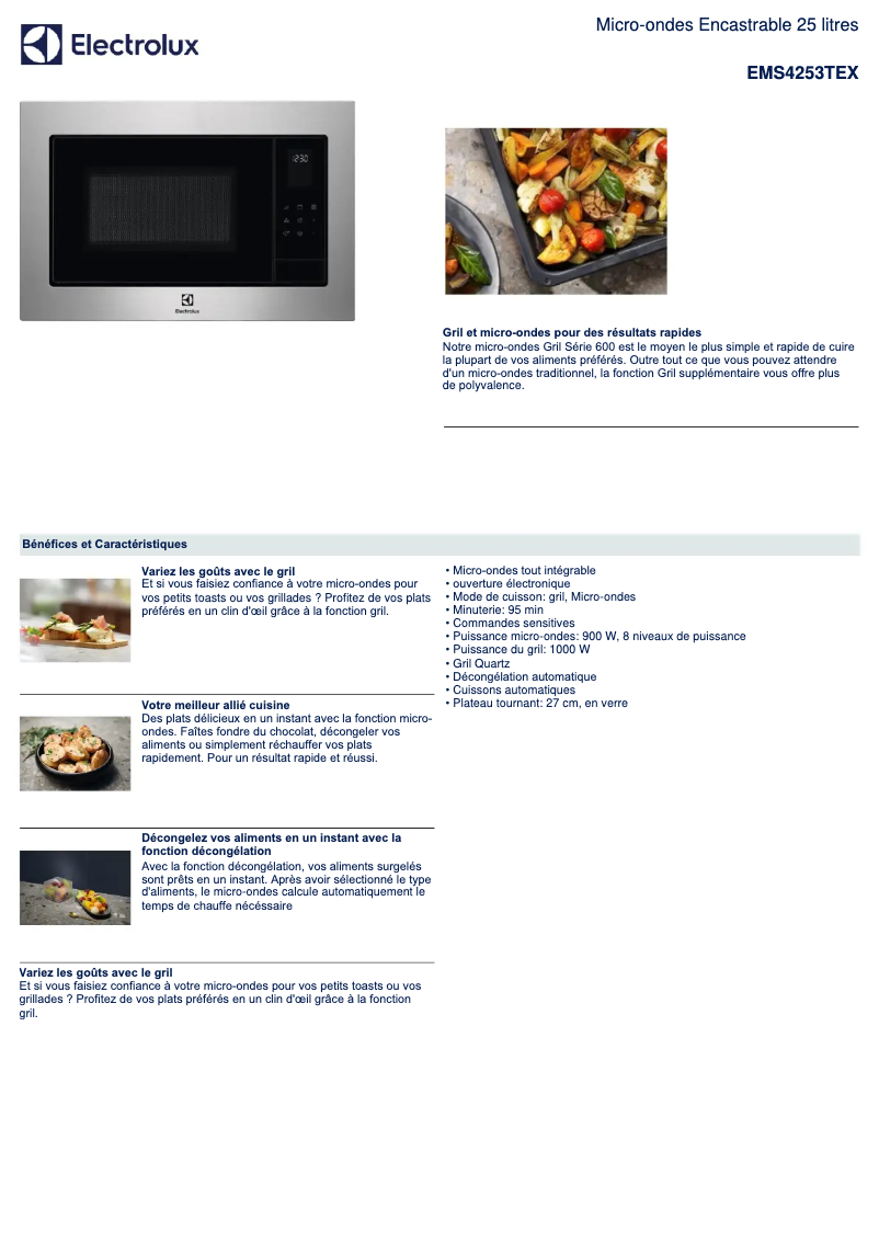 First page image of the manual for EMS4253TEX