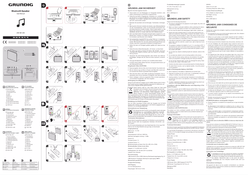 Page 1 of the manual User Manual Grundig JAM