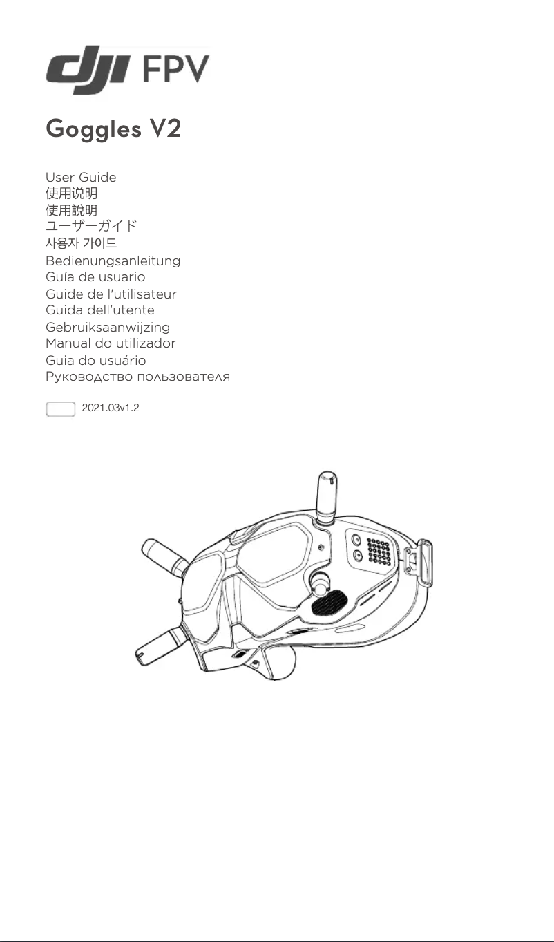 First page image of the manual for FPV Goggles Antenna