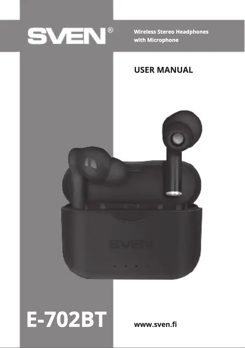Page 1 of the manual User Manual Sven E-702BT