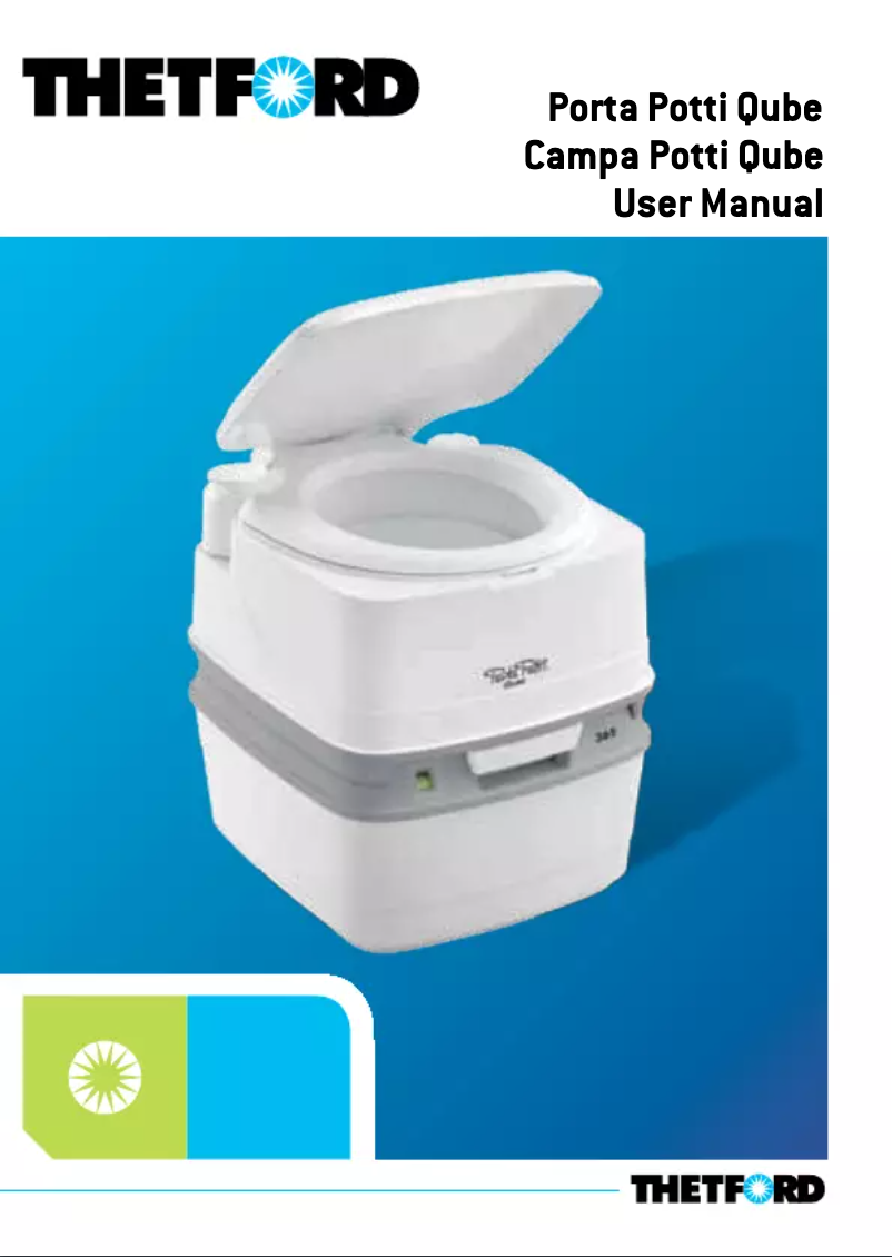 First page image of the manual for Porta Potti Qube 145