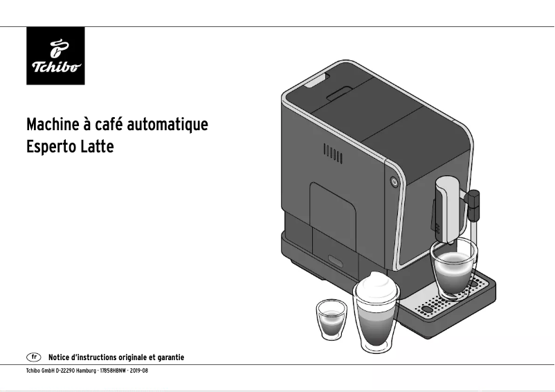 Page 1 of the manual User Manual Tchibo Esperto Latte