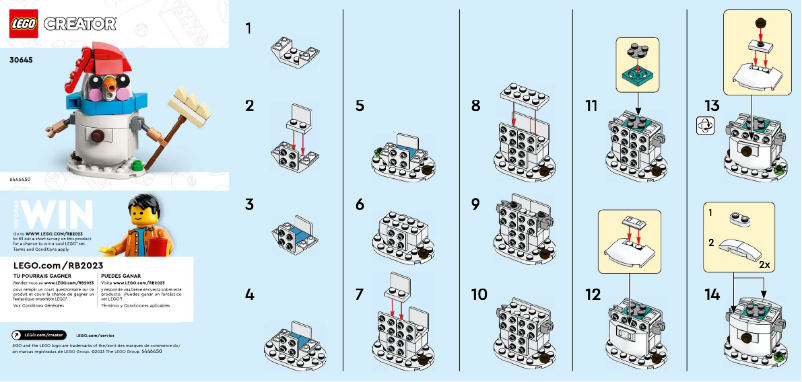 Page 1 of the manual User Manual Lego Creator 30645