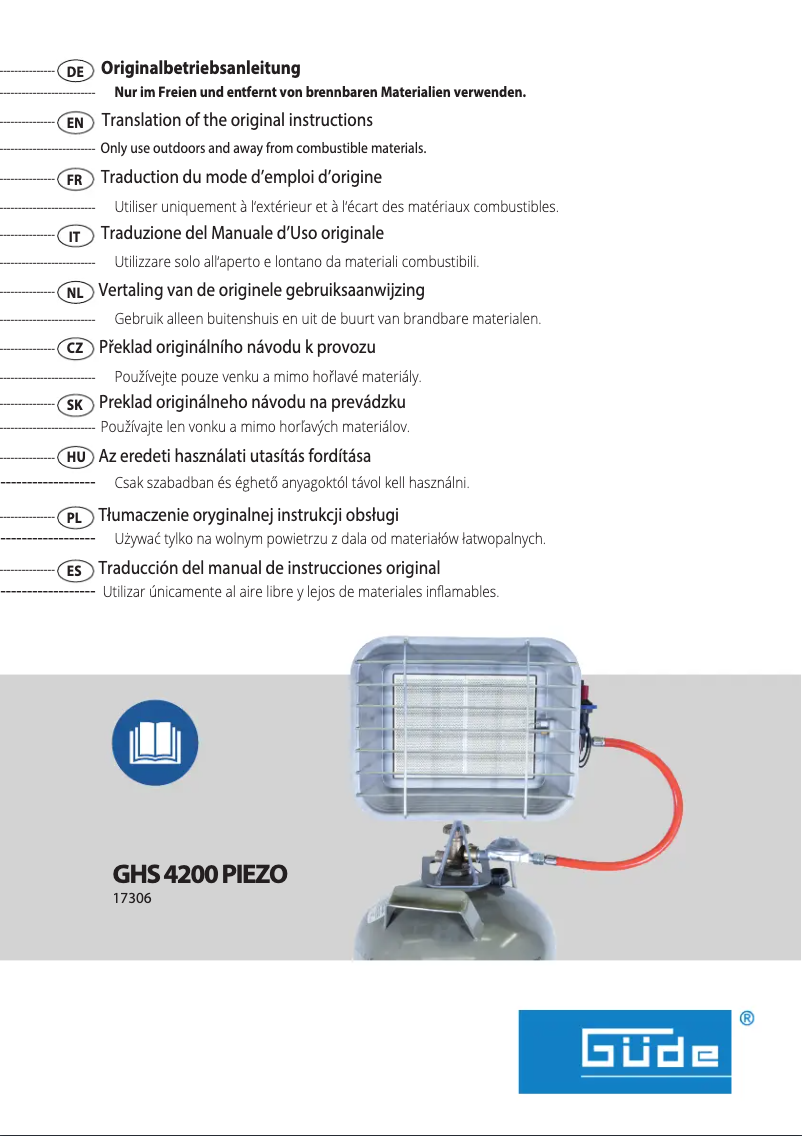 Page 1 of the manual User Manual Güde GHS 4200PIEZO