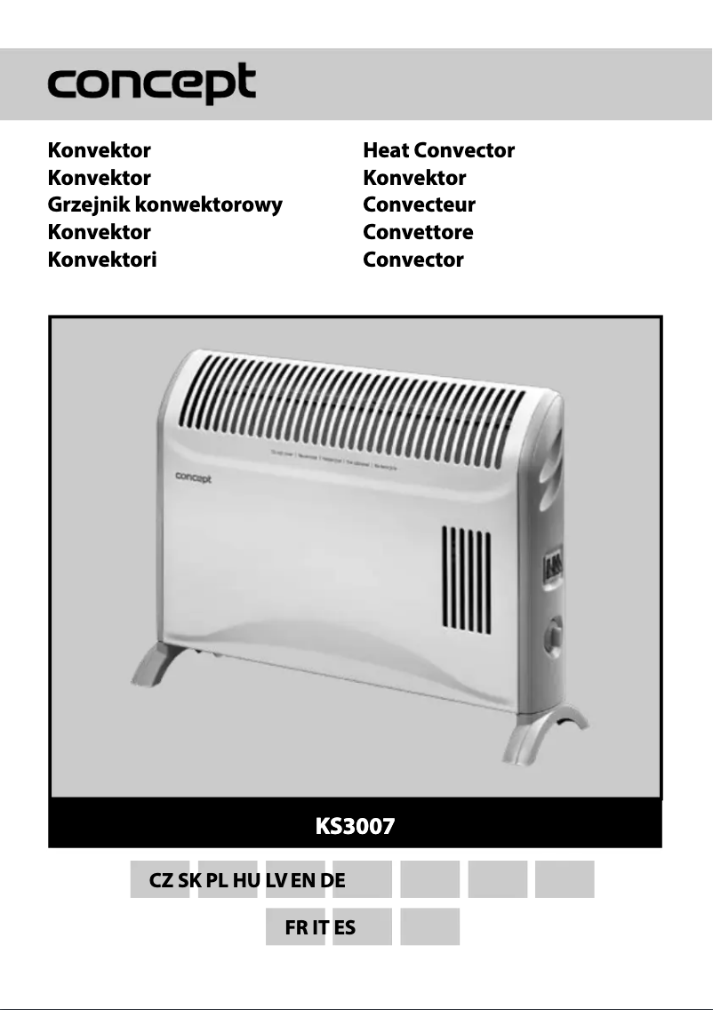 Page 1 of the manual User Manual Concept KS-3007
