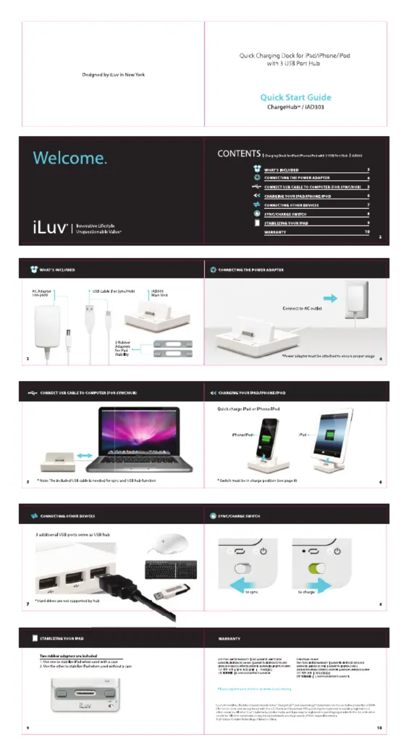 First page image of the manual for IAD303