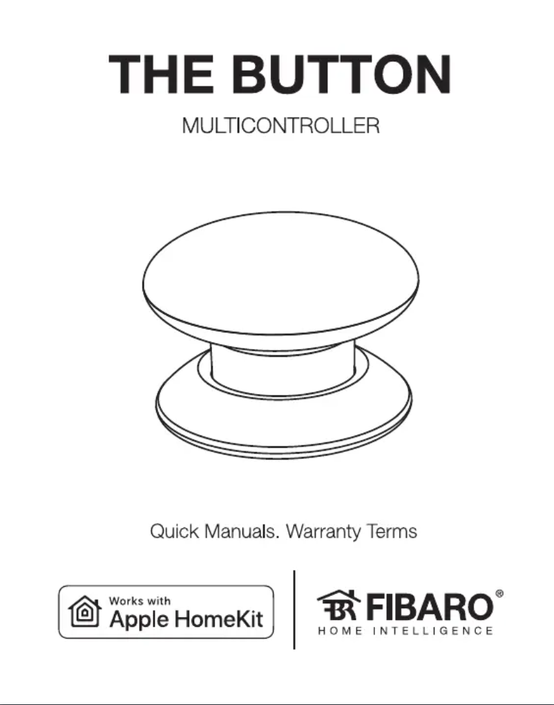 First page image of the manual for Button FGPB-101