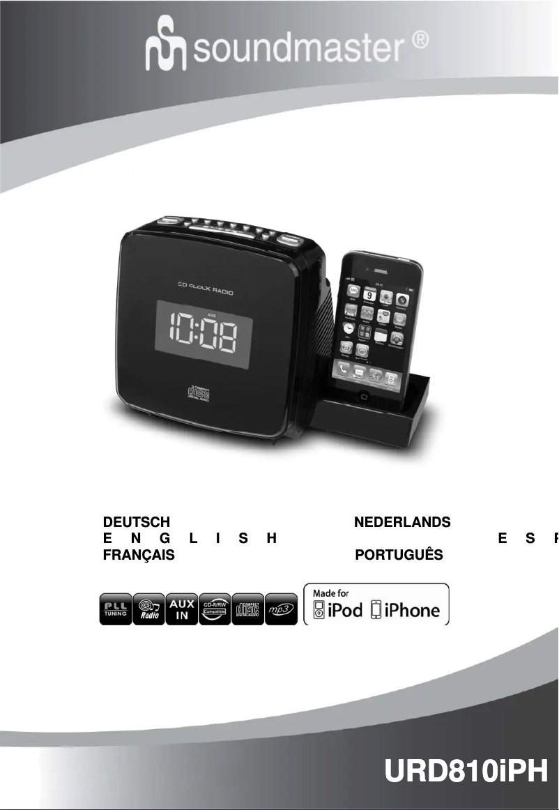 First page image of the manual for URD810iPH