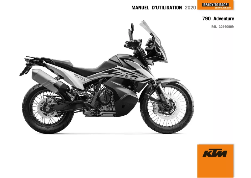 Page 1 of the manual User Manual KTM 790 Adventure (2020)