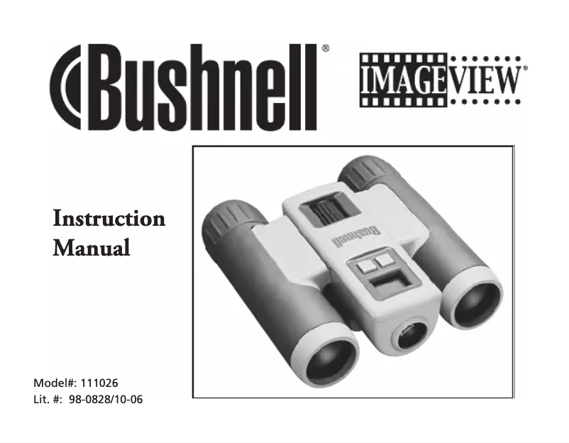 First page image of the manual for ImageView 111026