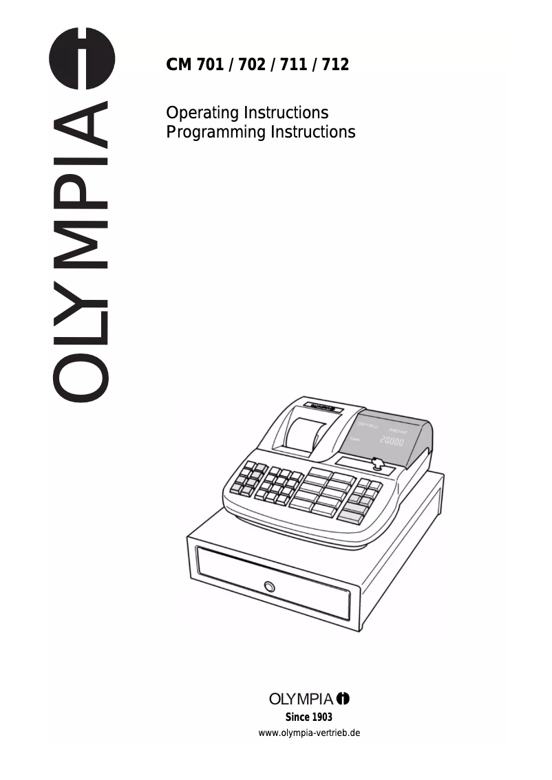 First page image of the manual for CM 712