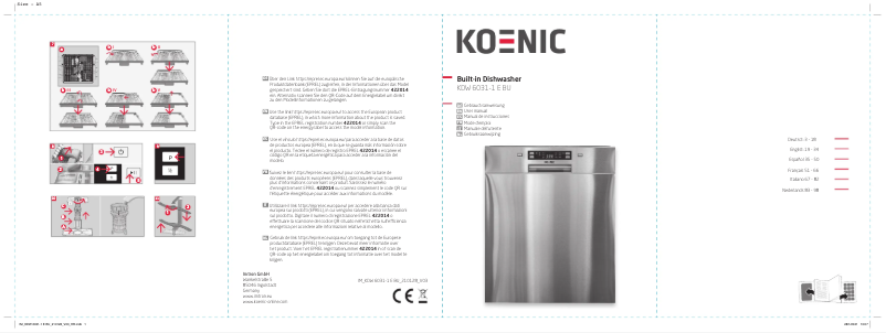 First page image of the manual for KDW 6031-1 E BU