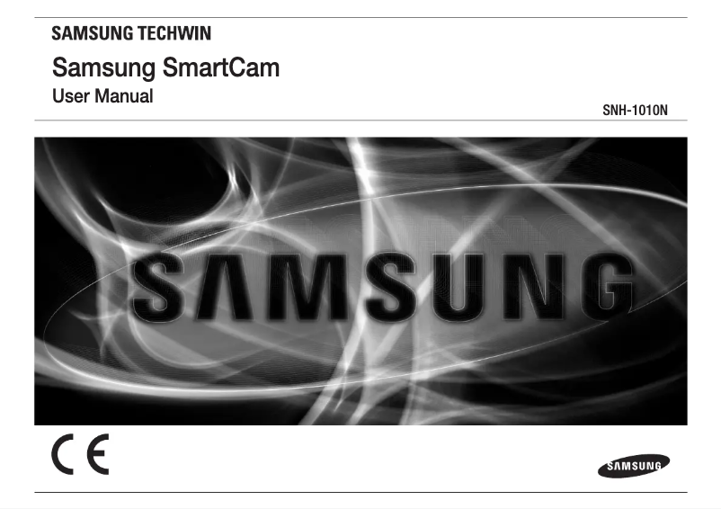 Page 1 of the manual Use and Maintenance Manual Samsung SmartCam SNH1010