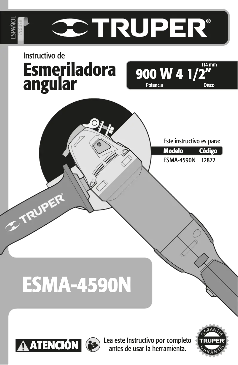 First page image of the manual for ESMA-4590N