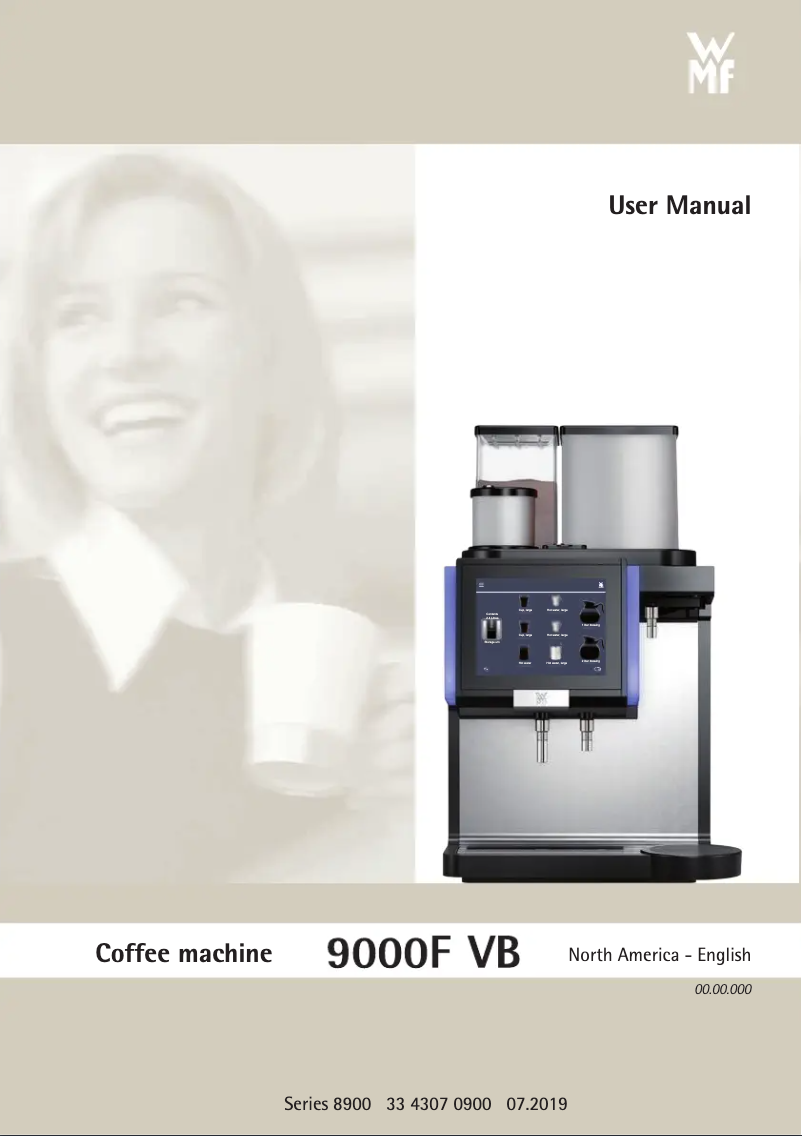 First page image of the manual for 9000F VB
