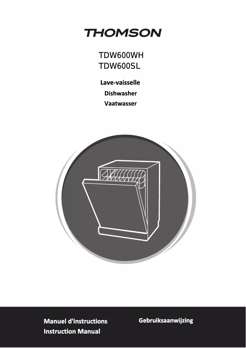 Page 1 of the manual User Manual Thomson TDW 600 SL