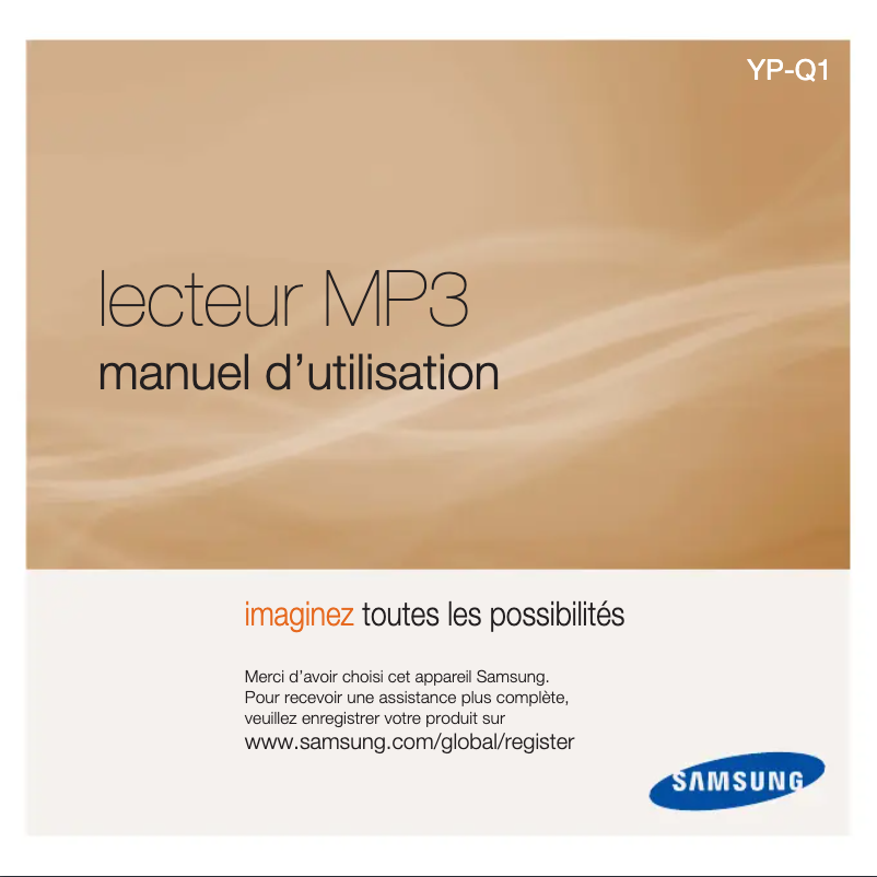 Page 1 of the manual User Manual Samsung YP-Q1JES