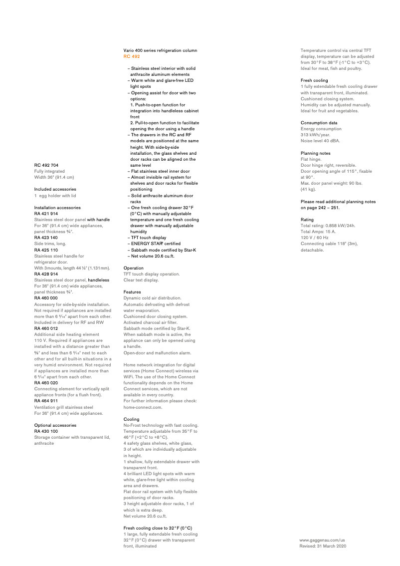 First page image of the manual for RC472704