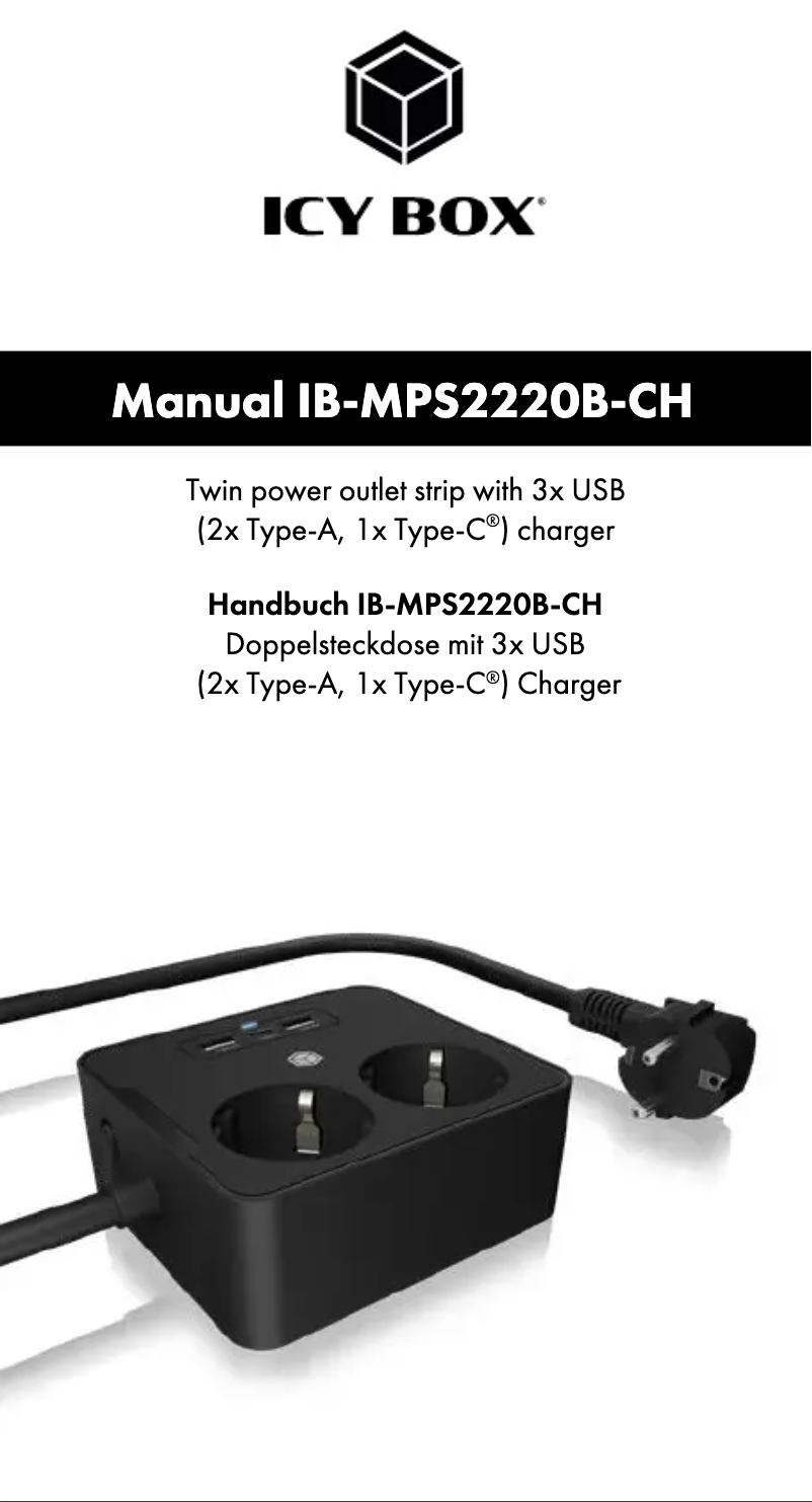 First page image of the manual for IB-MPS2220B-CH
