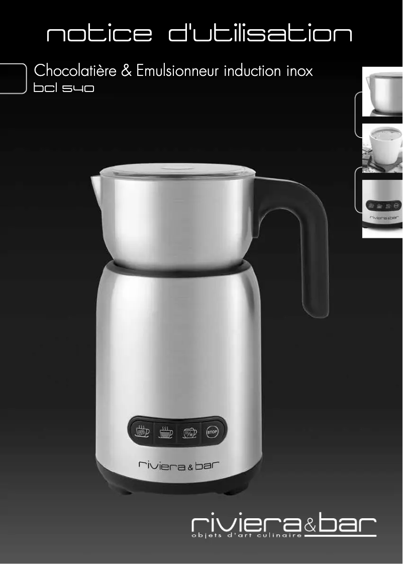Page 1 of the manual User Manual Riviera & Bar BCL540